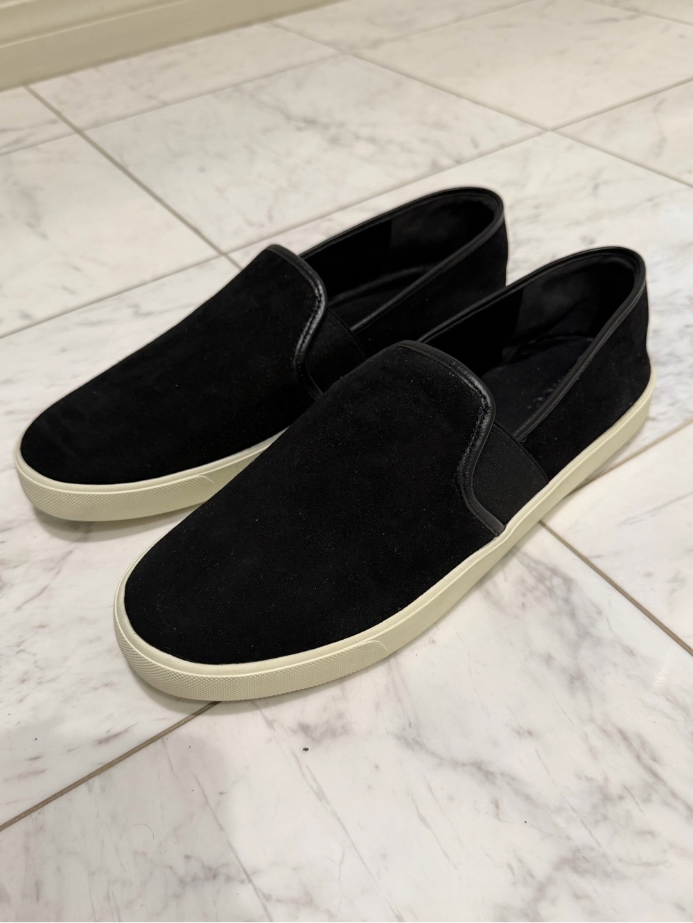 Men’s Vince Slip on Suede Sneaker Size 10
